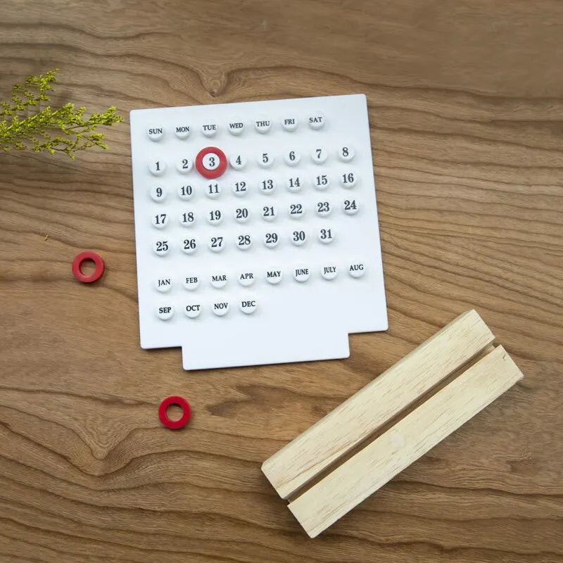 Handmade Wooden Perpetual Calendar