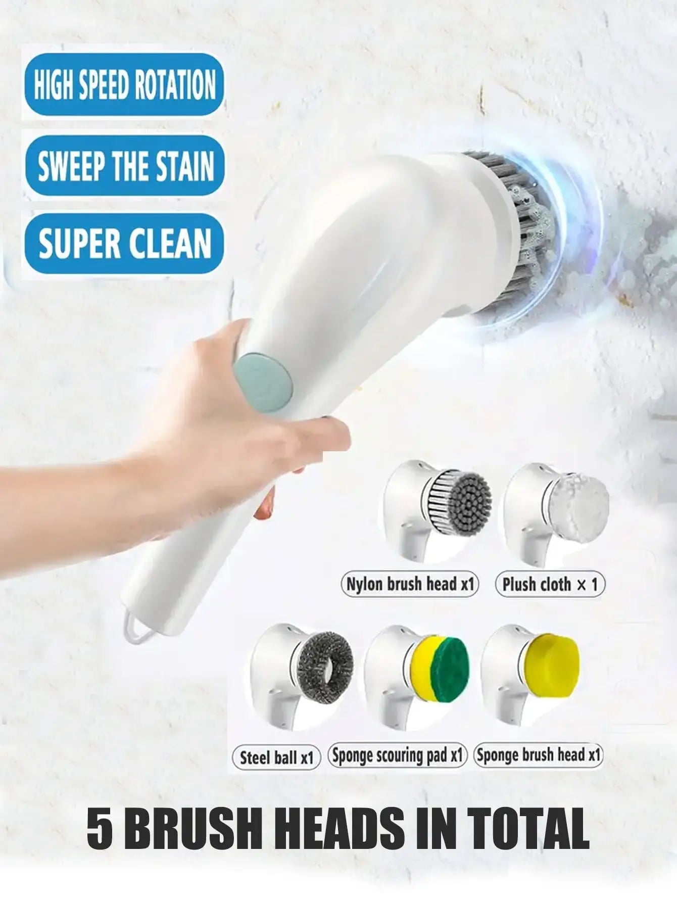 Electric Scrubber Home Cleaning