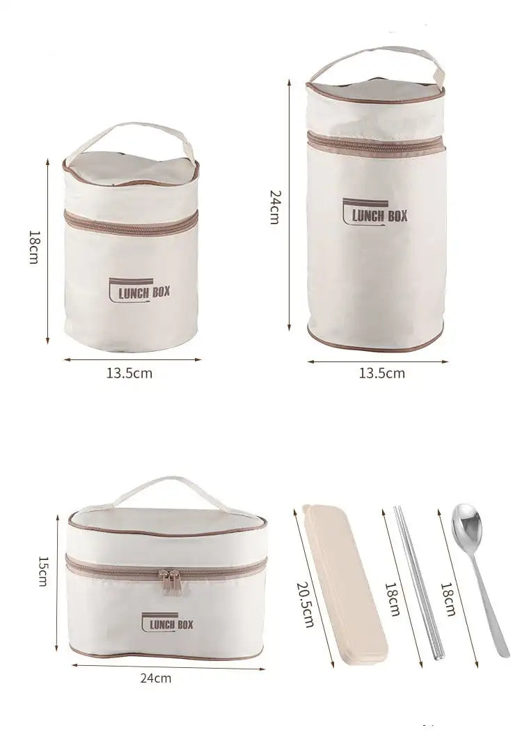 On-the-Go Gourmet - Portable Insulated Lunch Container Set