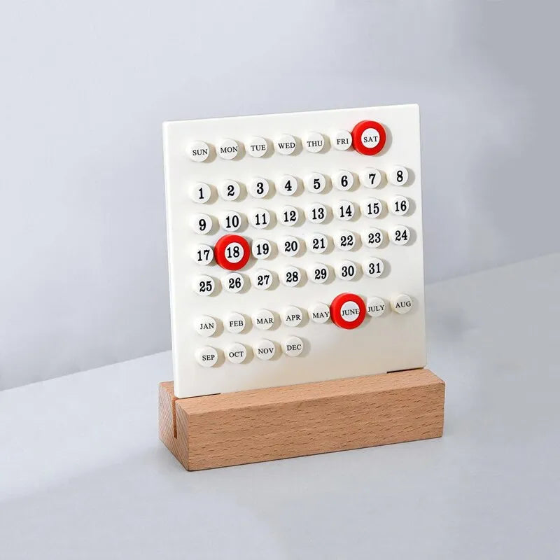 Handmade Wooden Perpetual Calendar